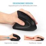 Ergonomic Left Hand Right Hand Wireless Vertical Mouse - Image 4