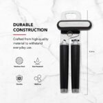 KitchenAid Classic Multifunction Can Opener and Bottle Opener Easy to Use, Razor Sharp Stainless Steel Cutting Wheel, Soft Ergonomic Handles, Black - Image 7