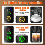 Portable Espresso Coffee Machine With Digital Display - Image 4