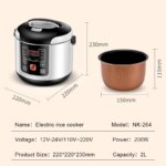 2L Electric Portable Rice Cooker - Image 6