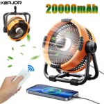 20000mAh Camping  Rechargeable Portable Outdoor Camping Fan