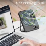Mini  Foldable Desk Table Fan - Image 4