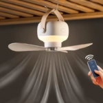 Portable wireless mini USB ceiling fan with remote control