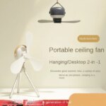 Portable wireless mini USB ceiling fan with remote control - Image 2