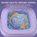 8L Portable Small Foldable Washing Machine with Spin Dryer For Socks Underwear Panties - Image 5