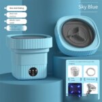 6L 11L Folding Portable Washing Machine with Spin Dryer for Clothes