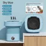 6L 11L Folding Portable Washing Machine with Spin Dryer for Clothes - Image 6