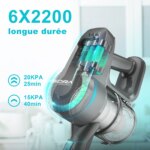 YISORA N300 Cordless Upright Vacuum Cleaner for Carpet, Hard Floor, Car, Pet Hair - Image 3
