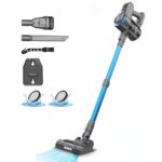 YISORA N300 Cordless Upright Vacuum Cleaner for Carpet, Hard Floor, Car, Pet Hair