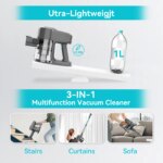 YISORA N300 Cordless Upright Vacuum Cleaner for Carpet, Hard Floor, Car, Pet Hair - Image 5