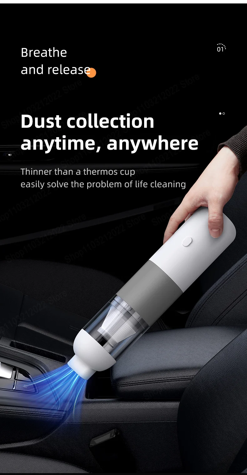 3 in1 Wireless Xiaomi Car Vacuum Cleaner