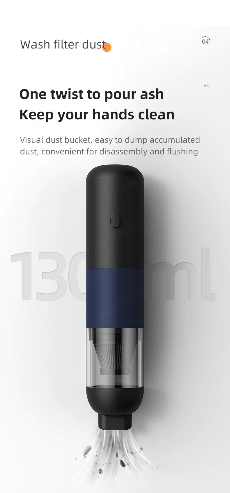 3 in1 Wireless Xiaomi Car Vacuum Cleaner