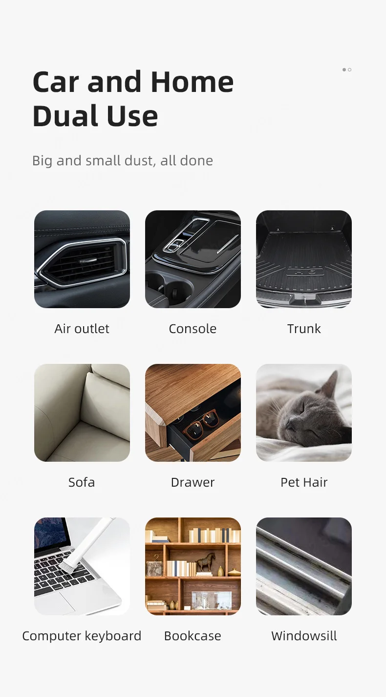 3 in1 Wireless Xiaomi Car Vacuum Cleaner
