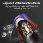 V18 Cordless Vacuum Cleaner 550W 45000PA – Powerful Brushless Motor, Handheld Home Vacuum - Image 5