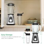 BioloMix 1300W Smoothie Blender with 1.5L Glass Jar - Image 5