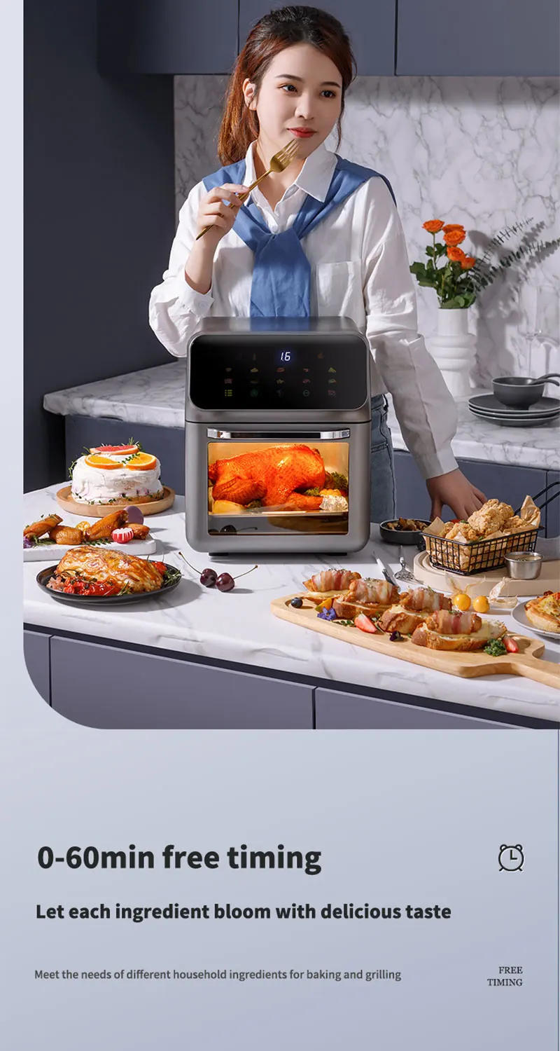 10L Oil-free Automatic Large Capacity Electric Air Fryer