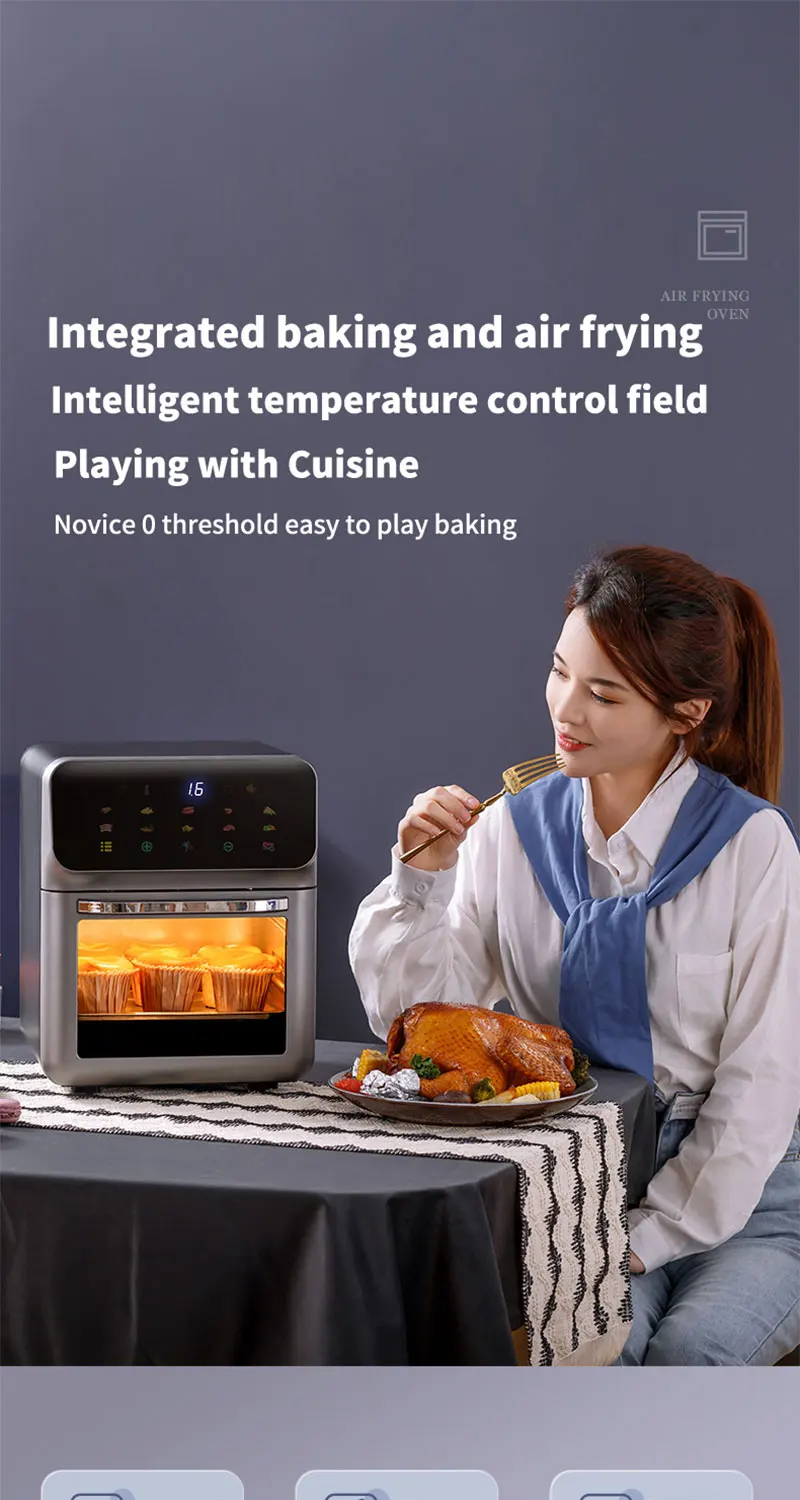 10L Oil-free Automatic Large Capacity Electric Air Fryer