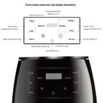 Multi-functional intelligent touch screen deep air fryer - Image 4