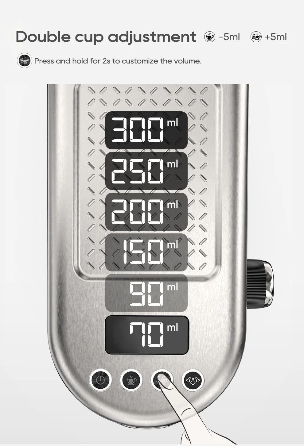 HiBREW 20Bar Semi Automatic Espresso Coffee Machine