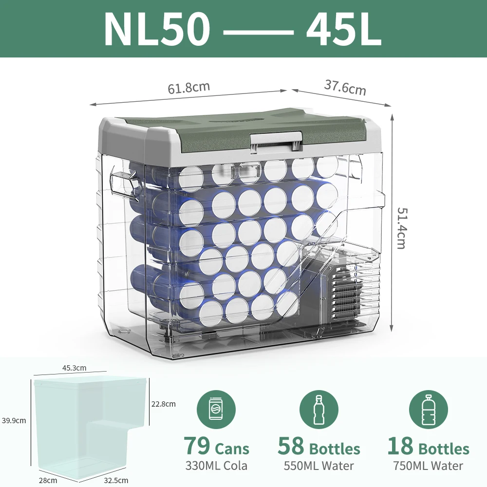 Alpicool NL 25L 35L 45L Car Refrigerator Compressor Fridge Freezer