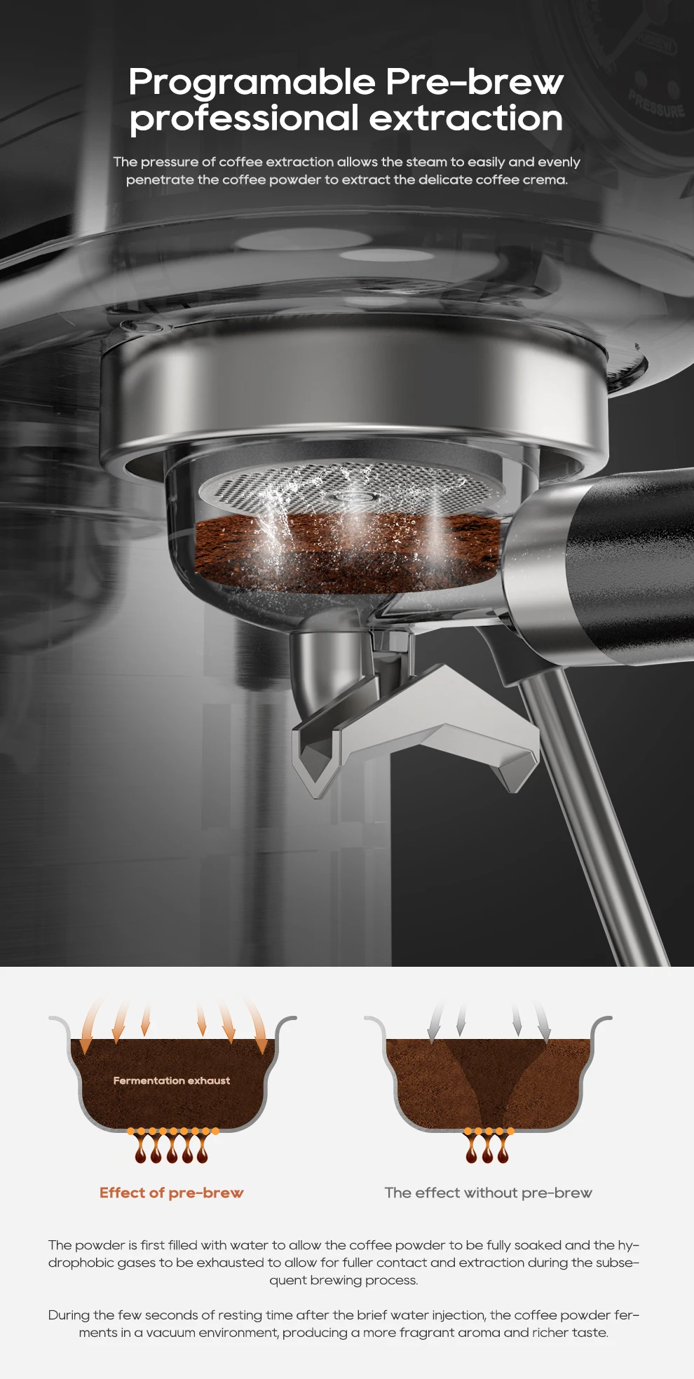 HiBREW 20Bar Semi Automatic Espresso Coffee Machine