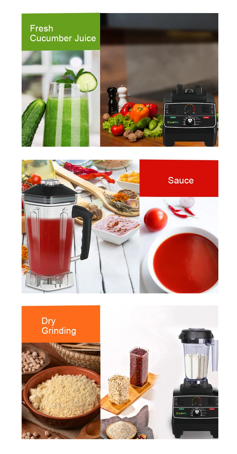 BioloMix Smart Timer Pre-programed Blender