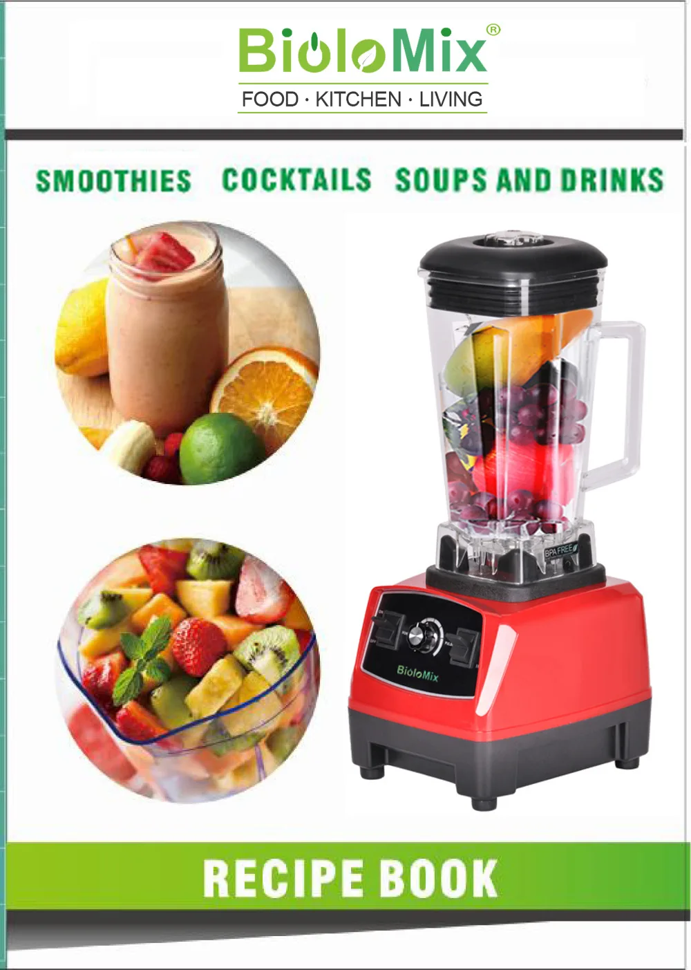 BioloMix Smart Timer Pre-programed Blender
