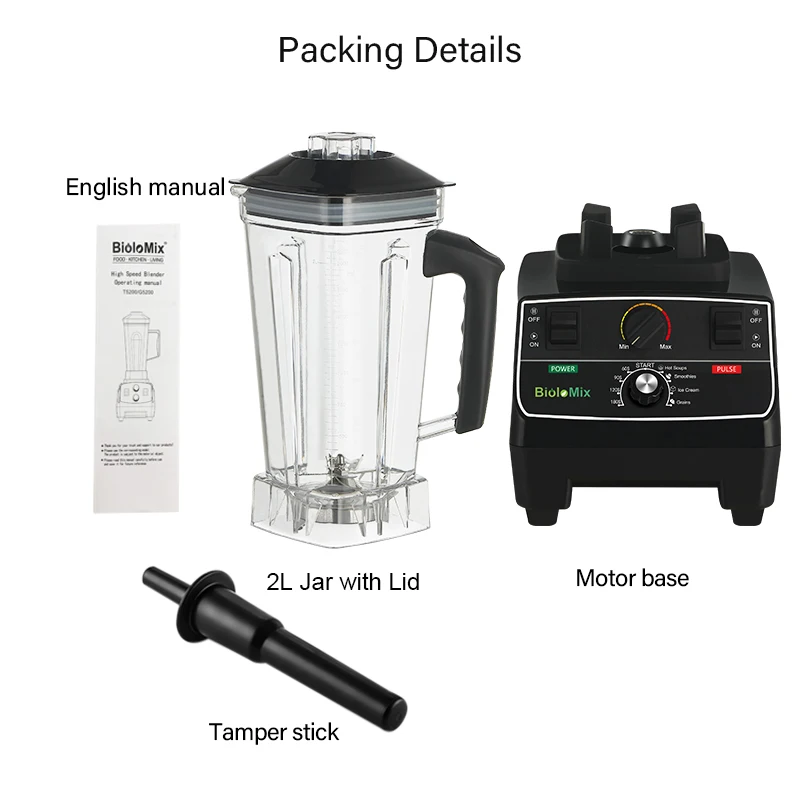 BioloMix Smart Timer Pre-programed Blender