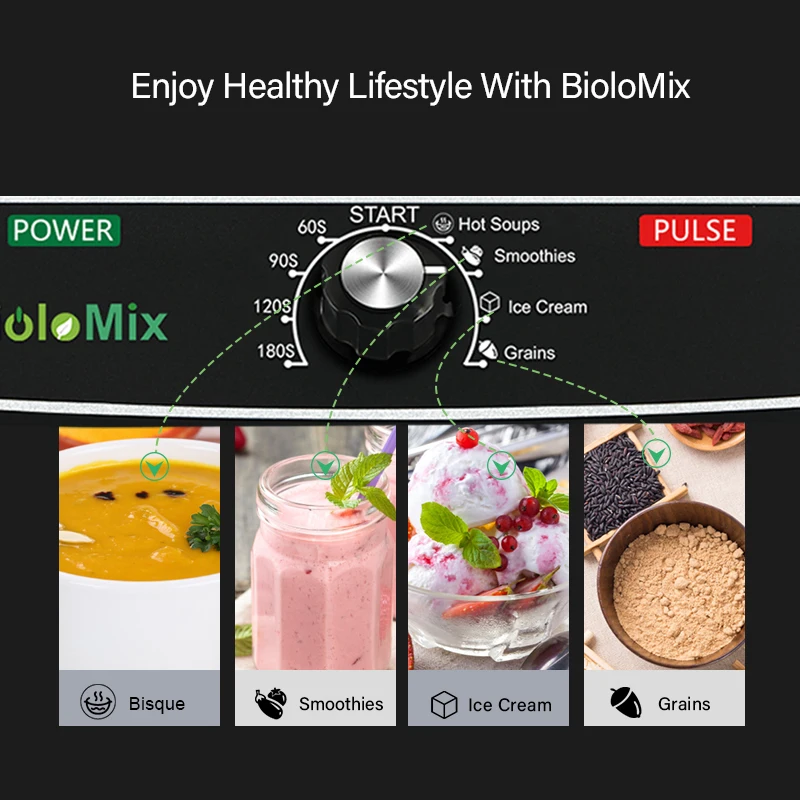 BioloMix Smart Timer Pre-programed Blender