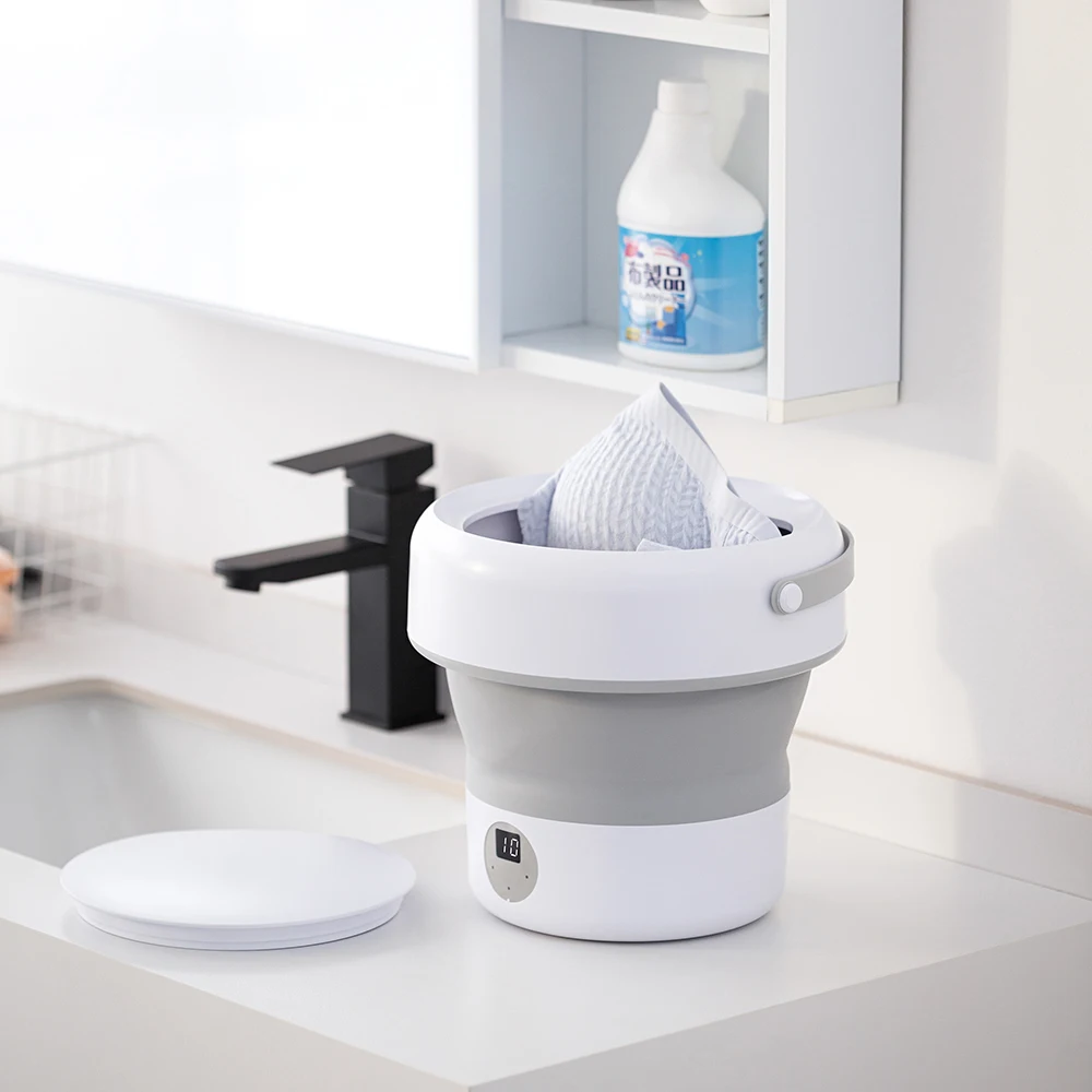 6L 11L Folding Portable Washing Machine with Spin Dryer for Clothes