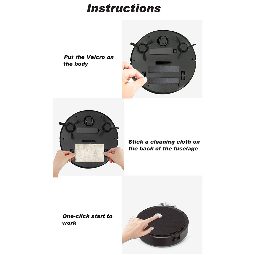 3 In 1 Smart Sweeping Robot  Mini Vacuum Cleaner