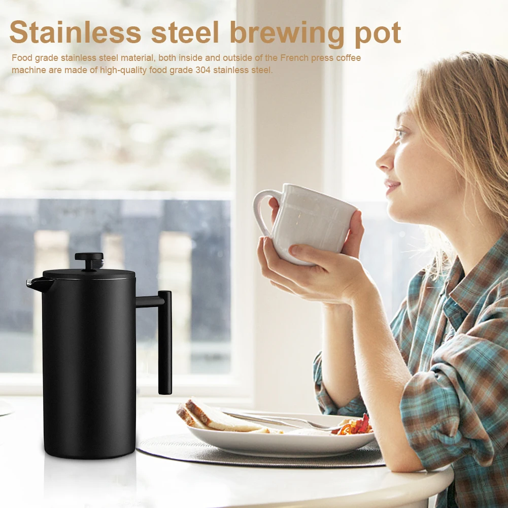 1000ml Double Wall Insulation Thermal Kettle