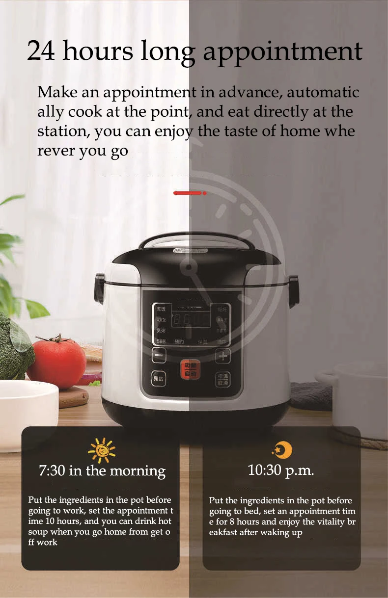 2L Electric Portable Rice Cooker