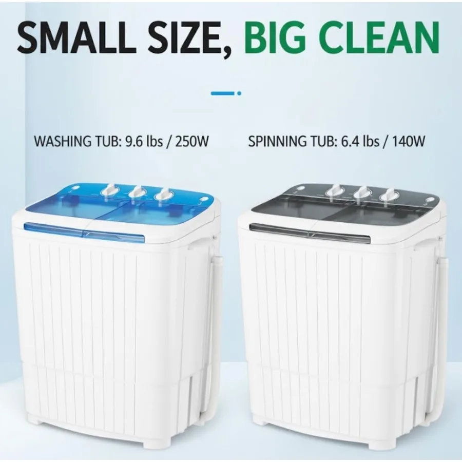 Portable Washing Machine with 18 lbs Capacity for Home and Apartment