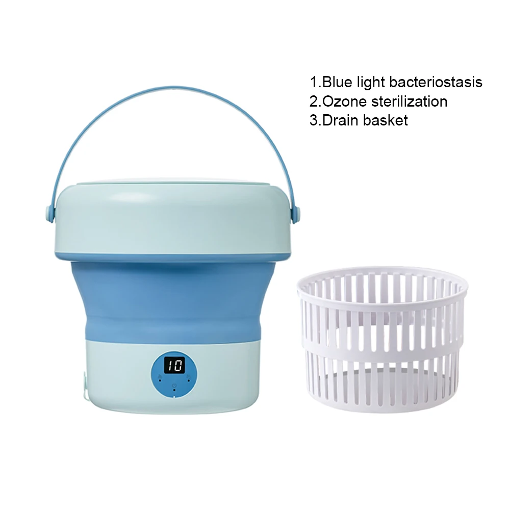 6L 11L Folding Portable Washing Machine with Spin Dryer for Clothes