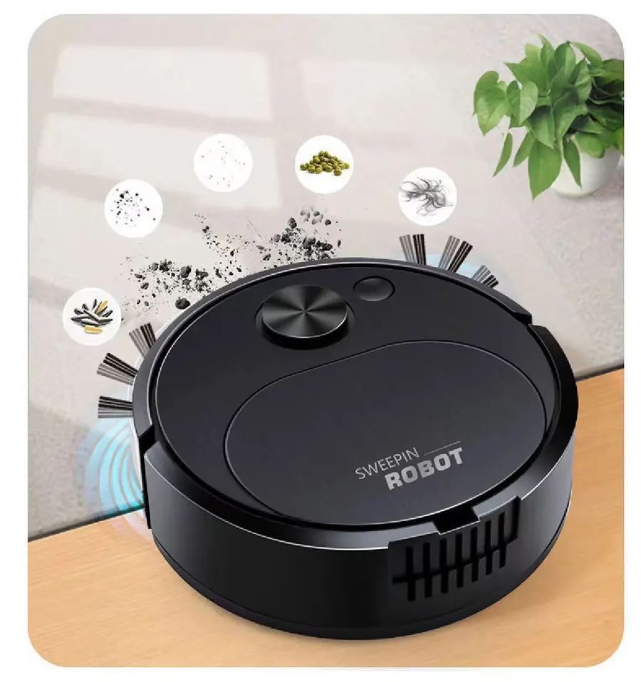 3 In 1 Smart Wireless Robot Dragging Vacuum Cleaner