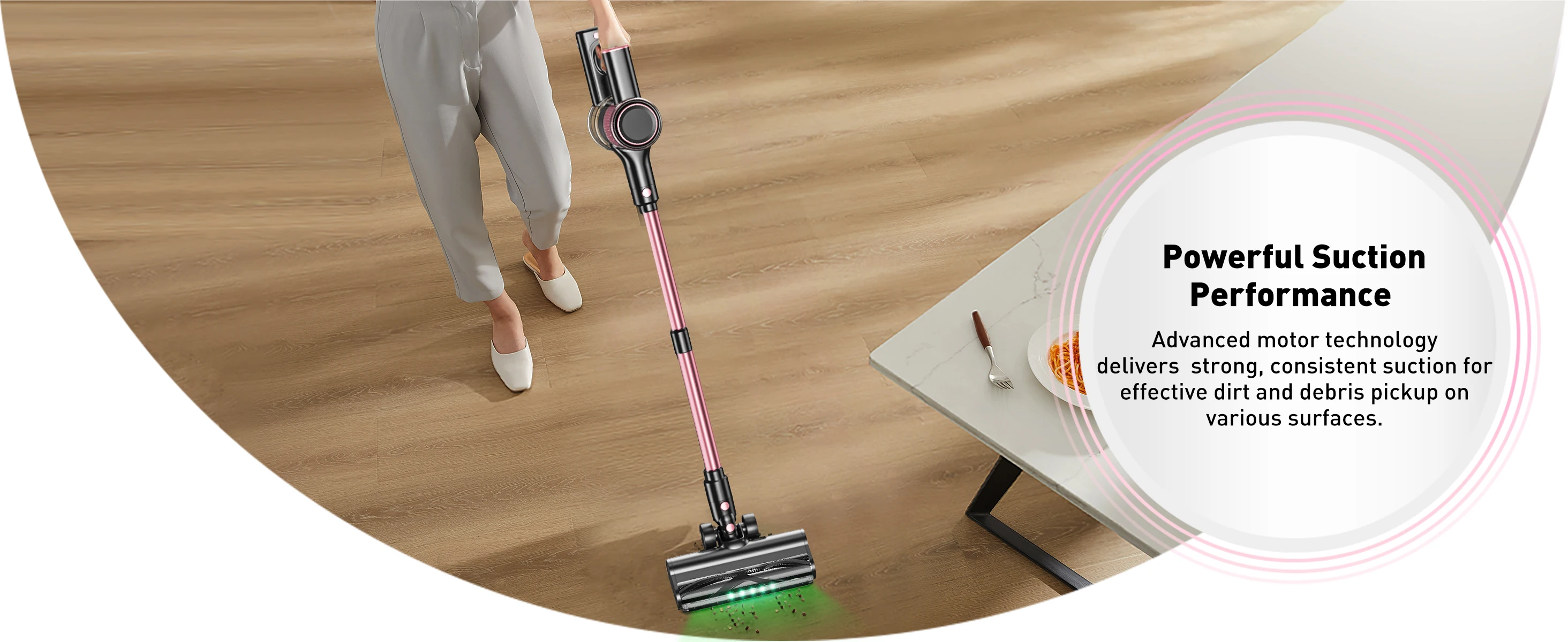 Cordless Vacuum Cleaner for Home Pet Hair/Hard Floor/Carpet