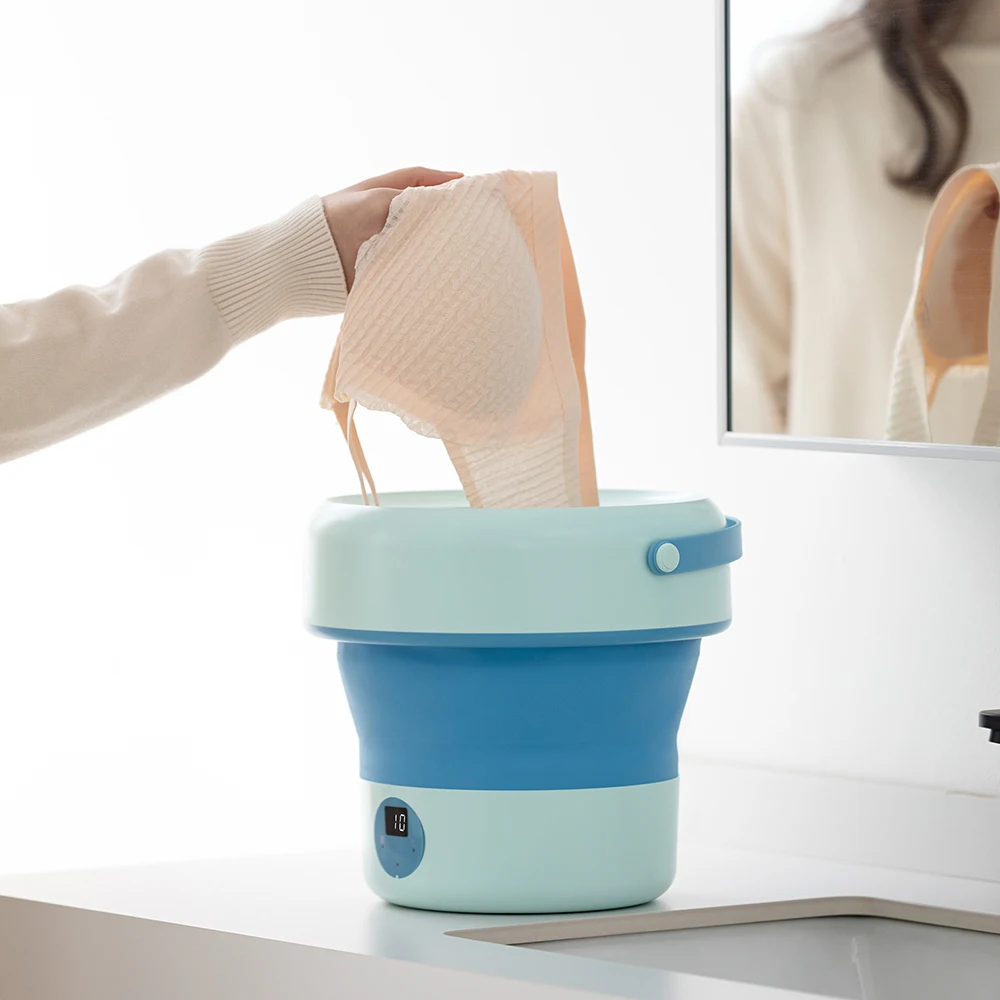6L 11L Folding Portable Washing Machine with Spin Dryer for Clothes