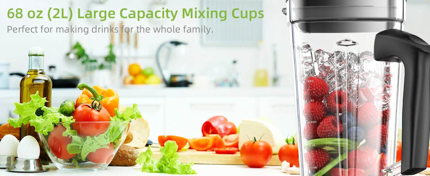 BioloMix 3HP 2200W Heavy Duty Commercial Grade Timer Blender