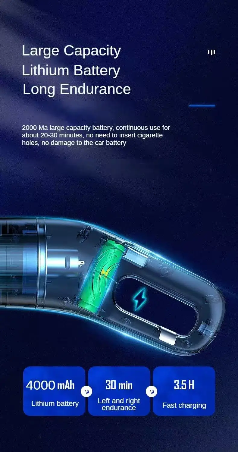 Handheld Rechargeable Home Vacuum Cleaner