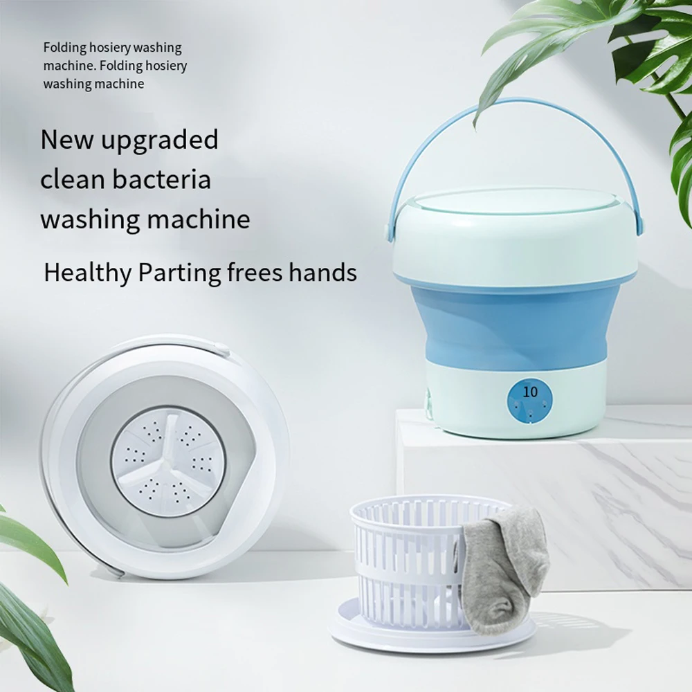 6L 11L Folding Portable Washing Machine with Spin Dryer for Clothes