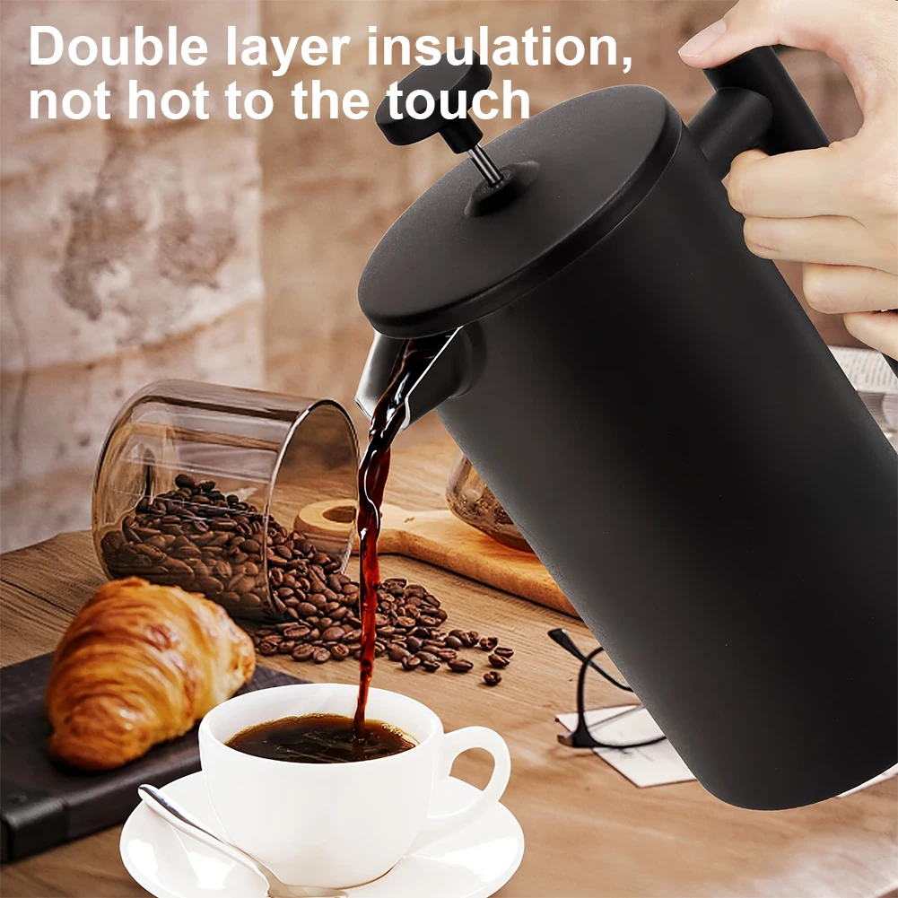 1000ml Double Wall Insulation Thermal Kettle