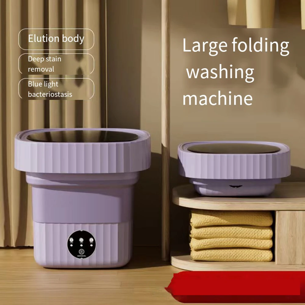 6L 11L Folding Portable Washing Machine with Spin Dryer for Clothes