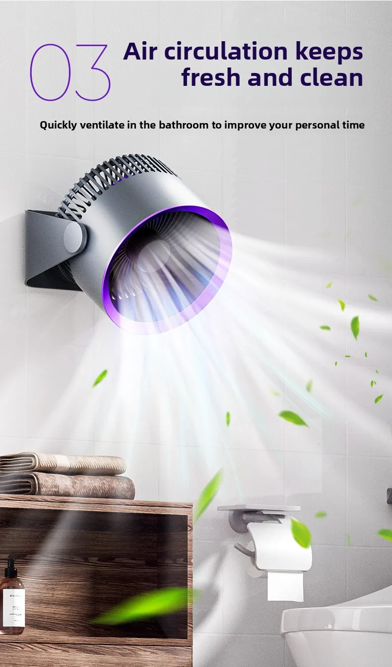 Electric Wireless Portable Desktop Wall Ceiling Fan