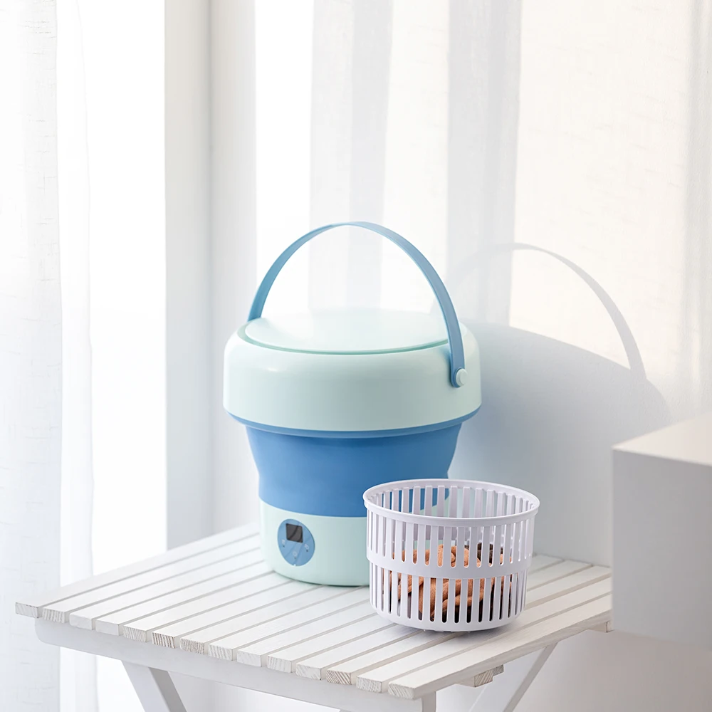 6L 11L Folding Portable Washing Machine with Spin Dryer for Clothes