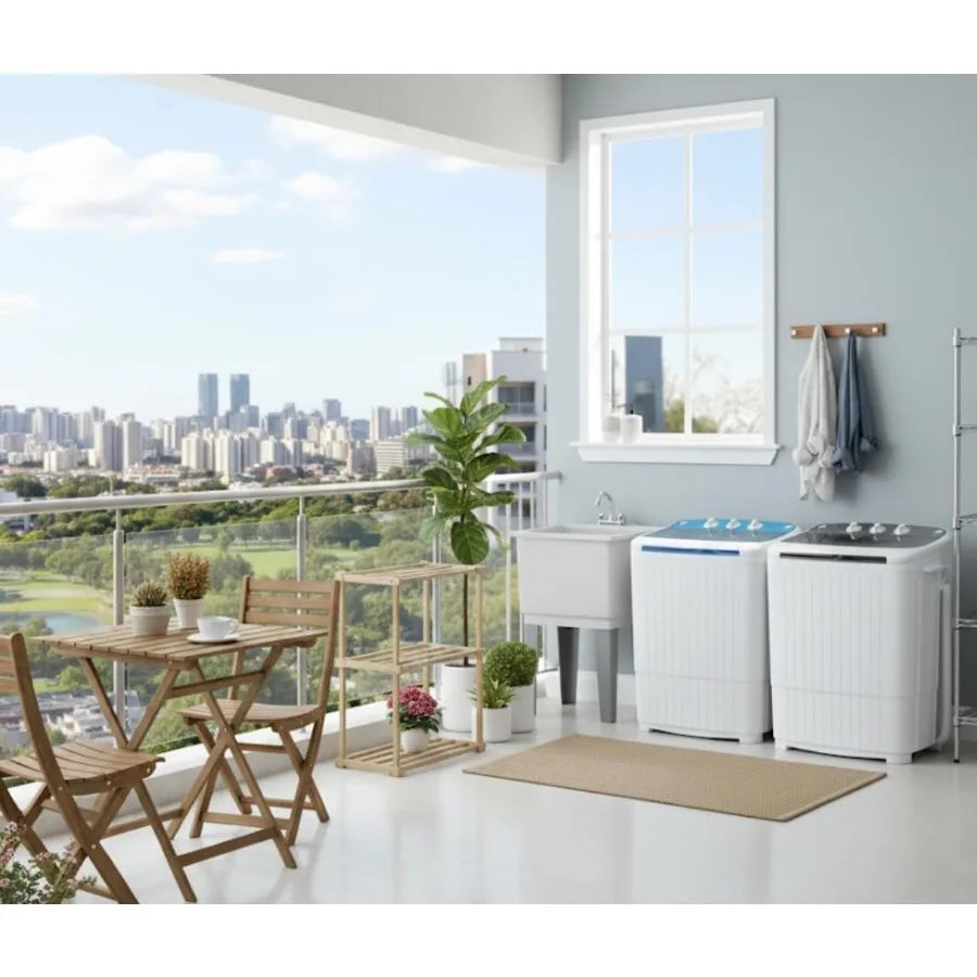 Portable Washing Machine with 18 lbs Capacity for Home and Apartment