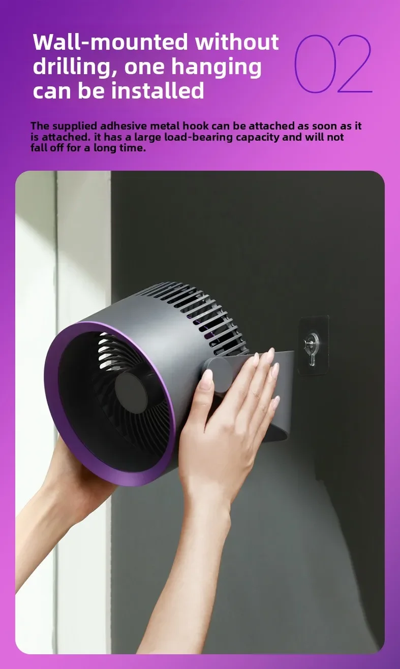 Electric Wireless Portable Desktop Wall Ceiling Fan