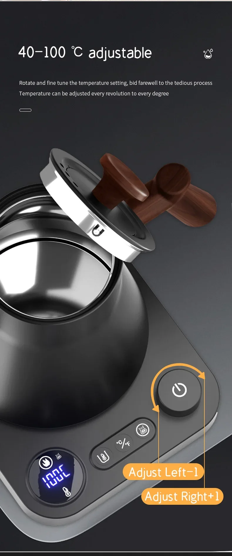 900ML Electric Gooseneck Kettle