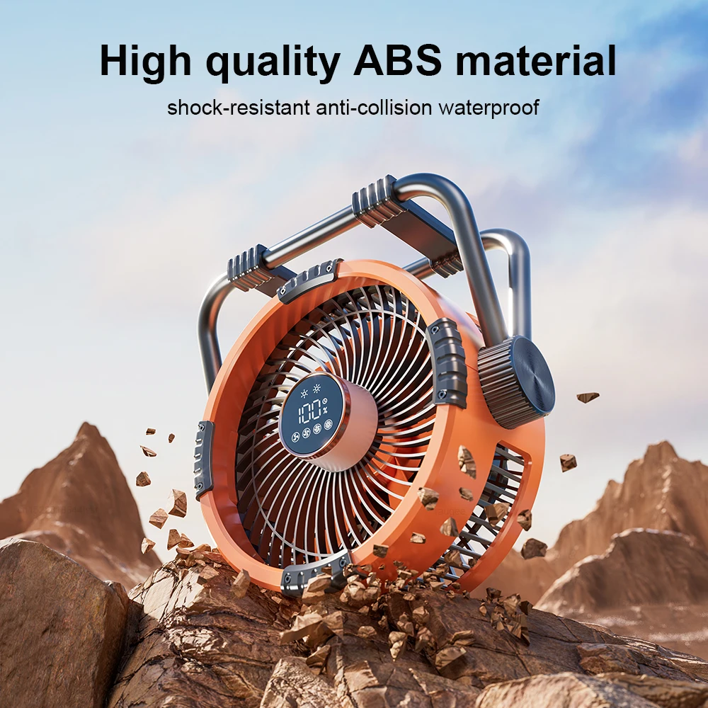 20000mAh Camping  Rechargeable Portable Outdoor Camping Fan