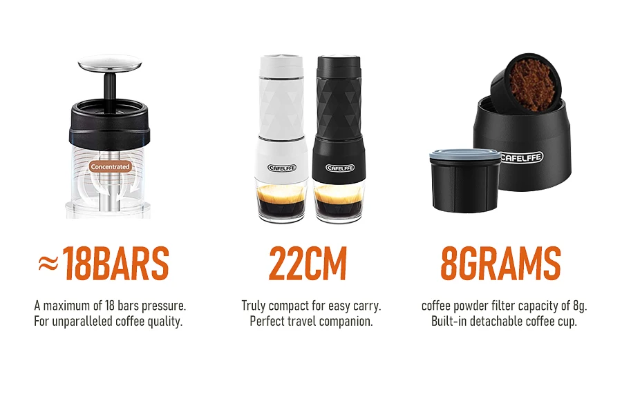 Cafelffe 3 In1 Portable Coffee Machine